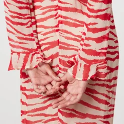 Dresses|Dresses|Dr. Martens Ganni Zebra-Print Georgette Maxi Dress - EU 34/UK 6