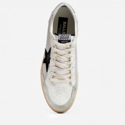 Trainers|Golden Goose Ball Star Leather and Canvas Trainers - UK 7