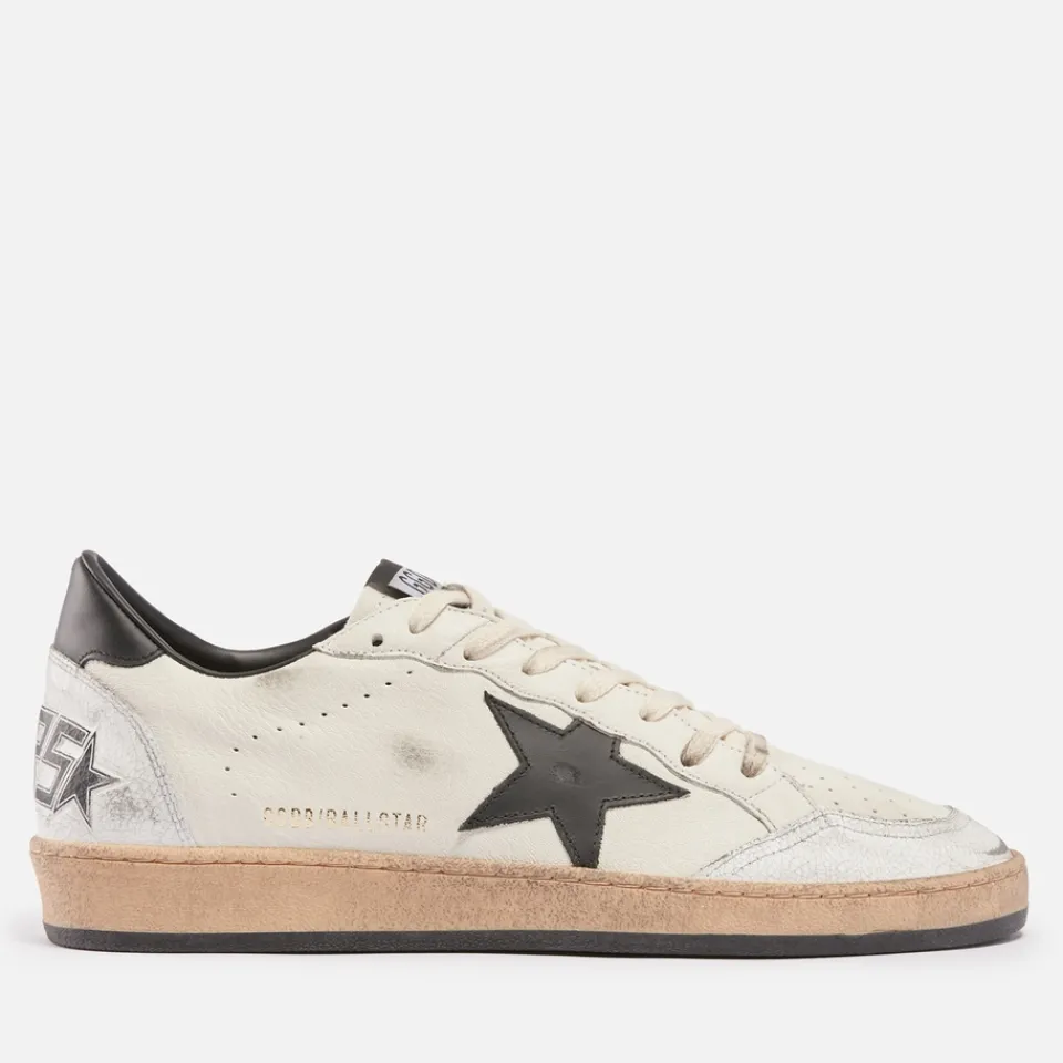Trainers|Golden Goose Men's Ball Star Leather Trainers - UK 7