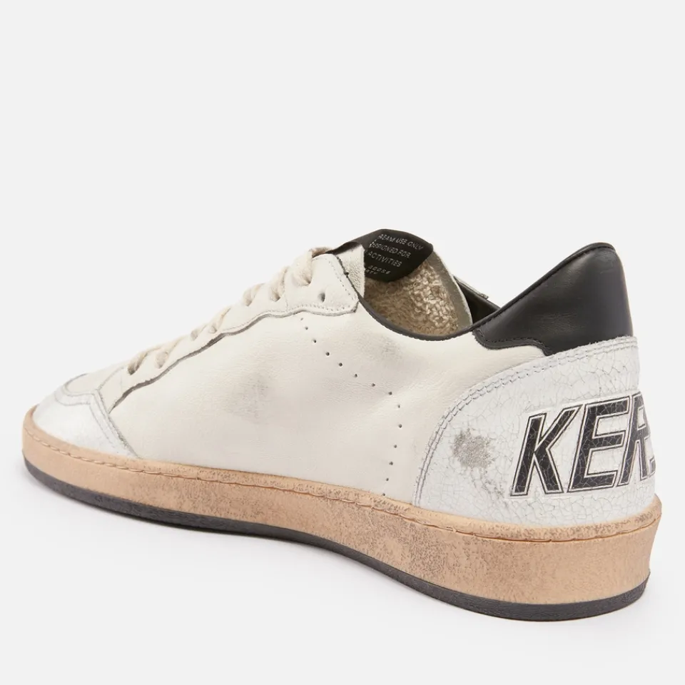 Trainers|Golden Goose Men's Ball Star Leather Trainers - UK 7