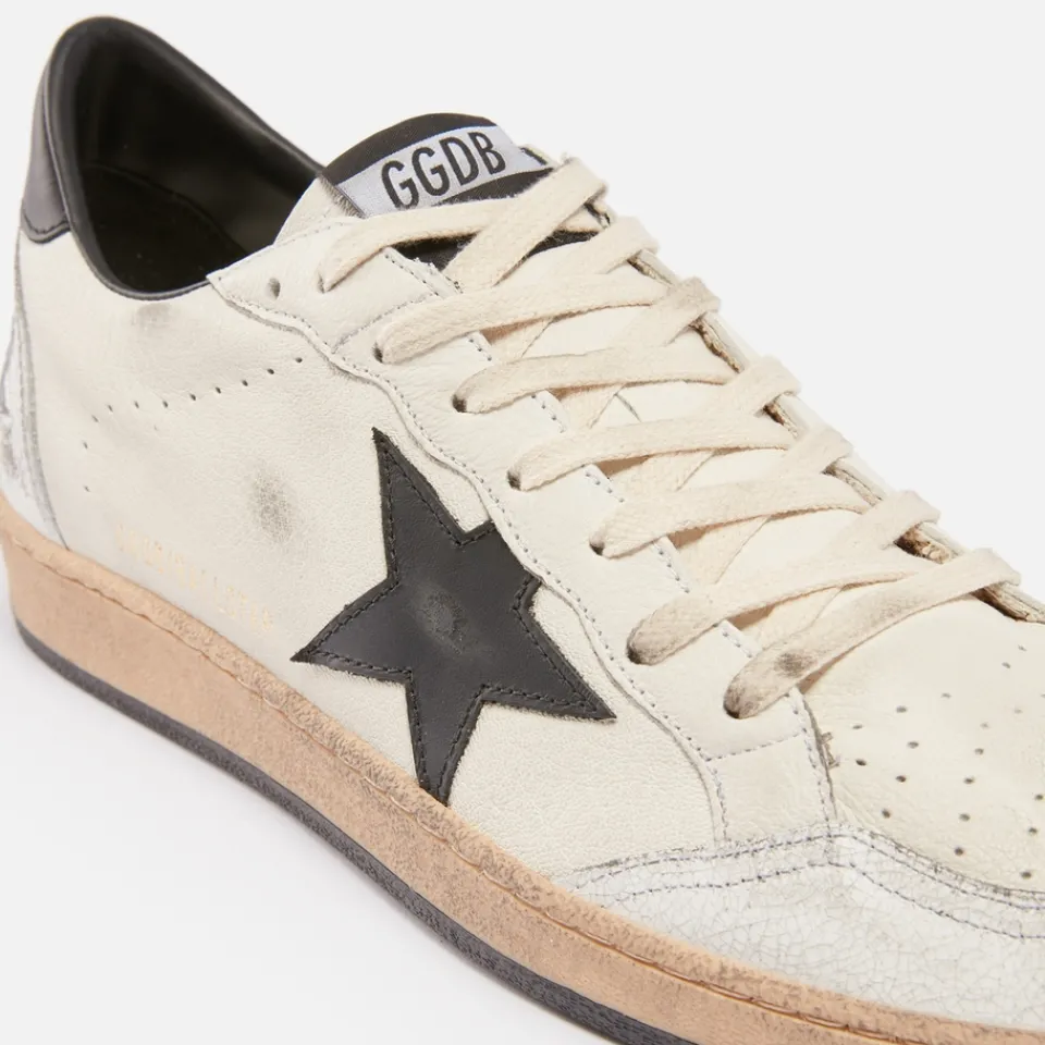 Trainers|Golden Goose Men's Ball Star Leather Trainers - UK 7