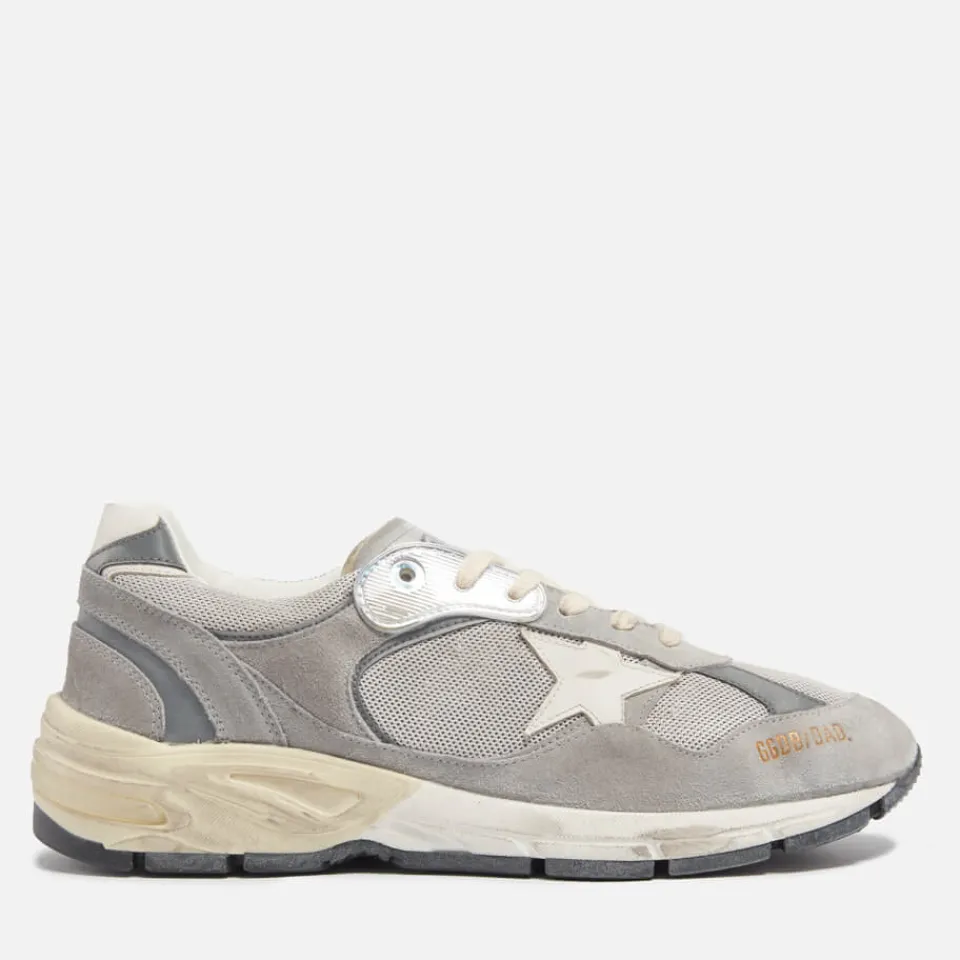 Trainers|Golden Goose Men's Dad Star Suede Mesh Trainers - UK 8