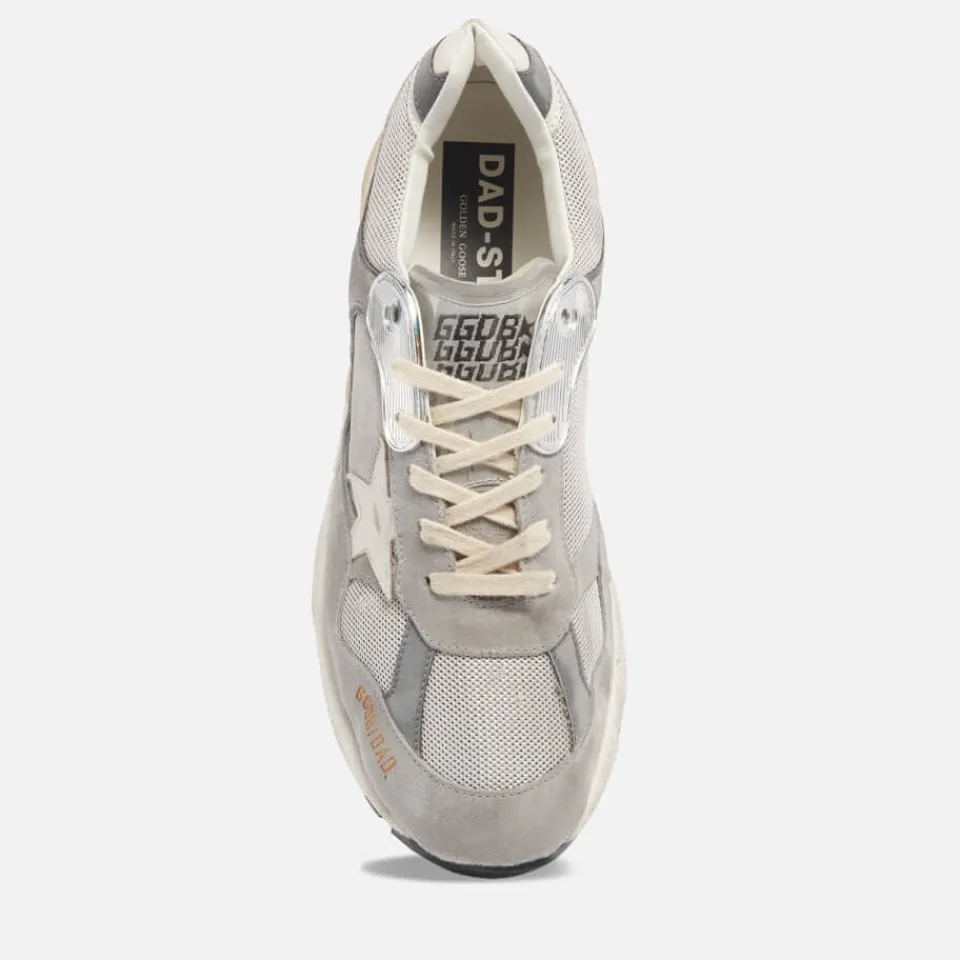 Trainers|Golden Goose Men's Dad Star Suede Mesh Trainers - UK 8