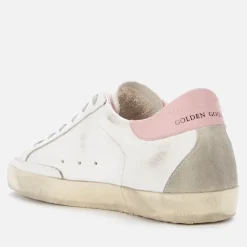 Trainers|Golden Goose Superstar Leather and Suede Trainers - UK 3