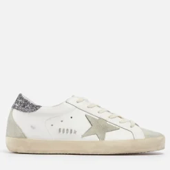 Trainers|Dr. Martens Golden Goose Women's Superstar Leather and Suede Trainers - UK 3