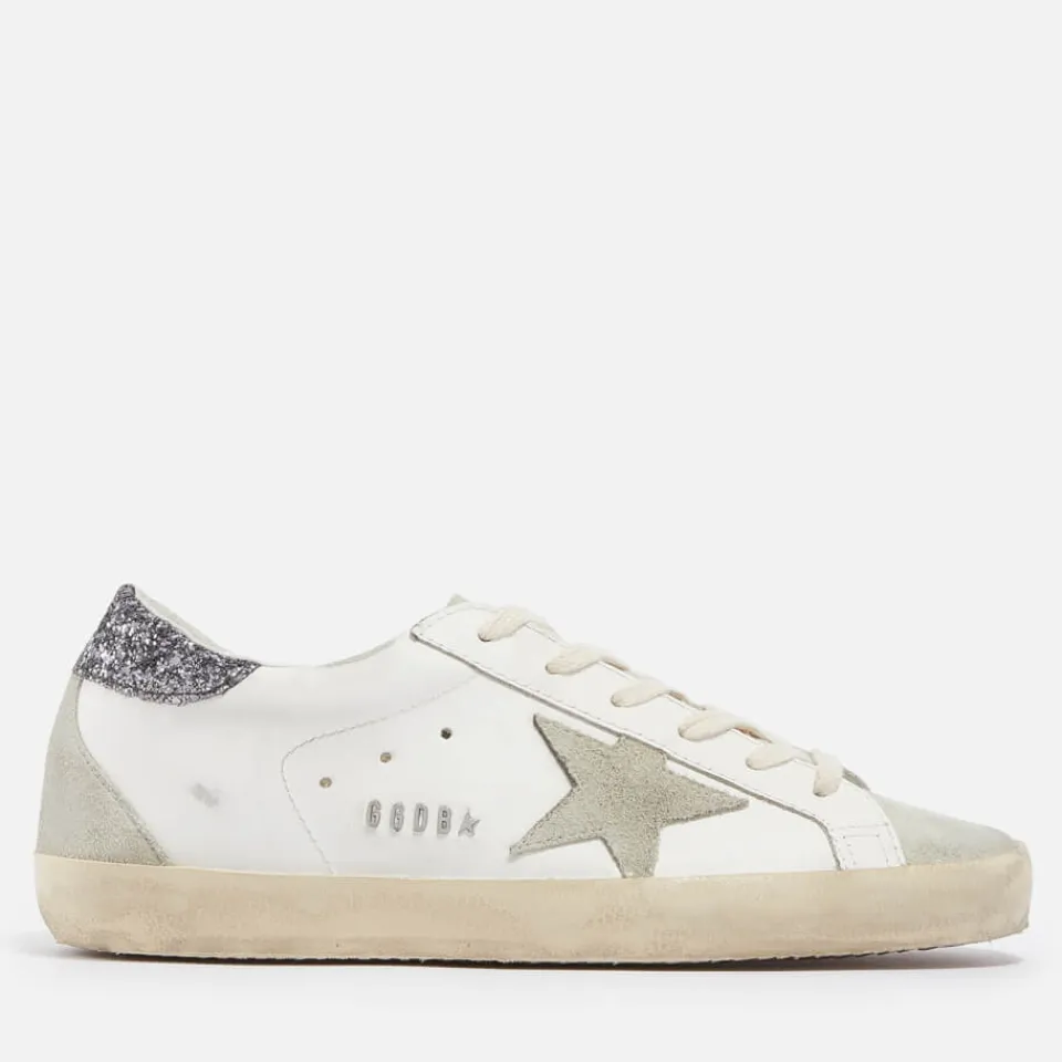 Trainers|Dr. Martens Golden Goose Women's Superstar Leather and Suede Trainers - UK 3