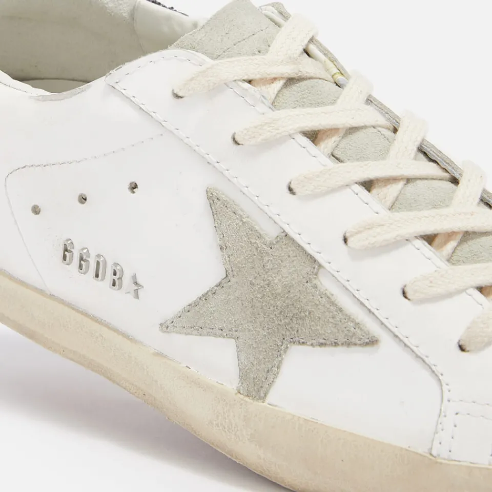 Trainers|Dr. Martens Golden Goose Women's Superstar Leather and Suede Trainers - UK 3