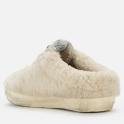 Flats|Trainers|Dr. Martens Golden Goose Women's Superstar Sabot Shearling Slip-On Trainers - Natural/White/Silver - UK 3