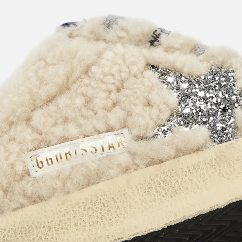 Flats|Trainers|Dr. Martens Golden Goose Women's Superstar Sabot Shearling Slip-On Trainers - Natural/White/Silver - UK 3