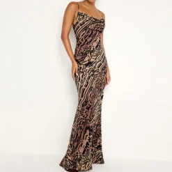 Dresses|Dresses|Castañer Good American Chiffon Bias Cowl Maxi Dress - XS
