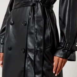 Jackets|Coats|Dr. Martens Good American Chino Faux-Leather Trench Coat - L/XL
