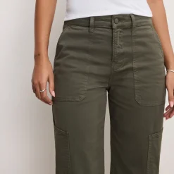 Jeans|Calvin Klein Good American Cropped Cargo Cotton-Blend Twill Pants - US 6/UK 10