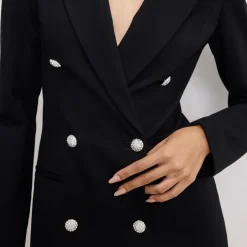 Dresses|Dresses|Rotate Sunday Good American Exec Embellished Ponte Blazer Dress - L