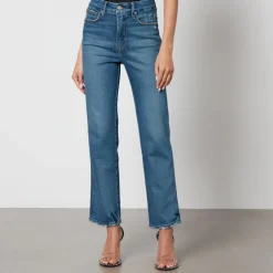 Jeans|Good American Good Curve Stretch-Denim Straight-Leg Jeans - US 2/UK 6