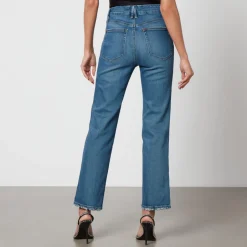 Jeans|Good American Good Curve Stretch-Denim Straight-Leg Jeans - US 2/UK 6