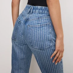 Jeans|Dr. Martens Good American Good Icon Rhinestone Denim Jean - UK 10