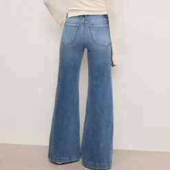 Jeans|Good American Good Waist Palazzo Light Compression Jeans - US 6/UK 10