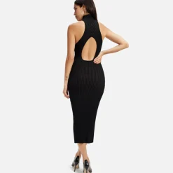 Dresses|Dresses|Dr. Martens Good American Ribbed-Knit Halterneck Midi Dress - 4XL-5XL