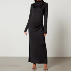 Dresses|Dresses|Good American Shine Rib-Knit Midi Dress - XS