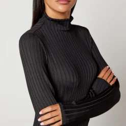 Dresses|Dresses|Good American Shine Rib-Knit Midi Dress - XS