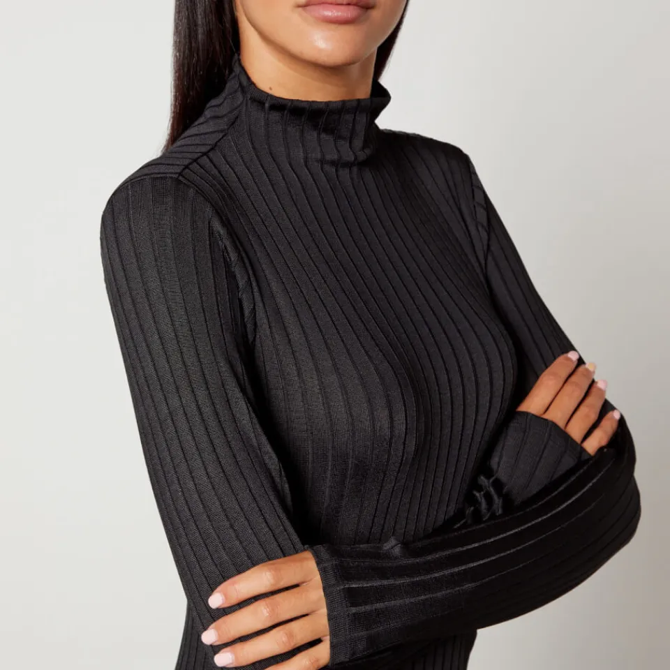 Dresses|Dresses|Good American Shine Rib-Knit Midi Dress - XS