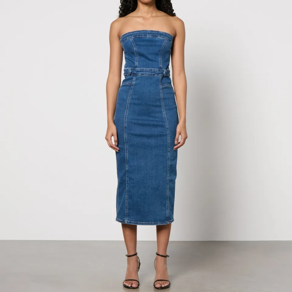 Dresses|Dresses|Dr. Martens Good American Stretch-Denim Midi Dress - XL