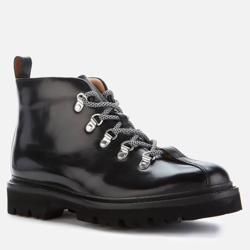 Boots|Dr. Martens Grenson Women's Bridget Leather Hiking Style Boots - Black - UK 3