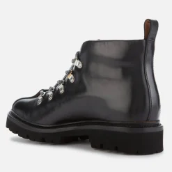 Boots|Dr. Martens Grenson Women's Bridget Leather Hiking Style Boots - Black - UK 3