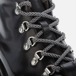 Boots|Dr. Martens Grenson Women's Bridget Leather Hiking Style Boots - Black - UK 3