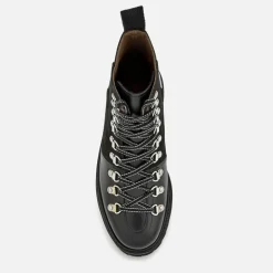 Boots|Dr. Martens Grenson Women's Nanette Leather Hiking Lace Up Boots - Black - UK 3