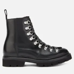 Boots|Dr. Martens Grenson Women's Nanette Leather/Shearling Hiking Style Boots - Black - UK 3