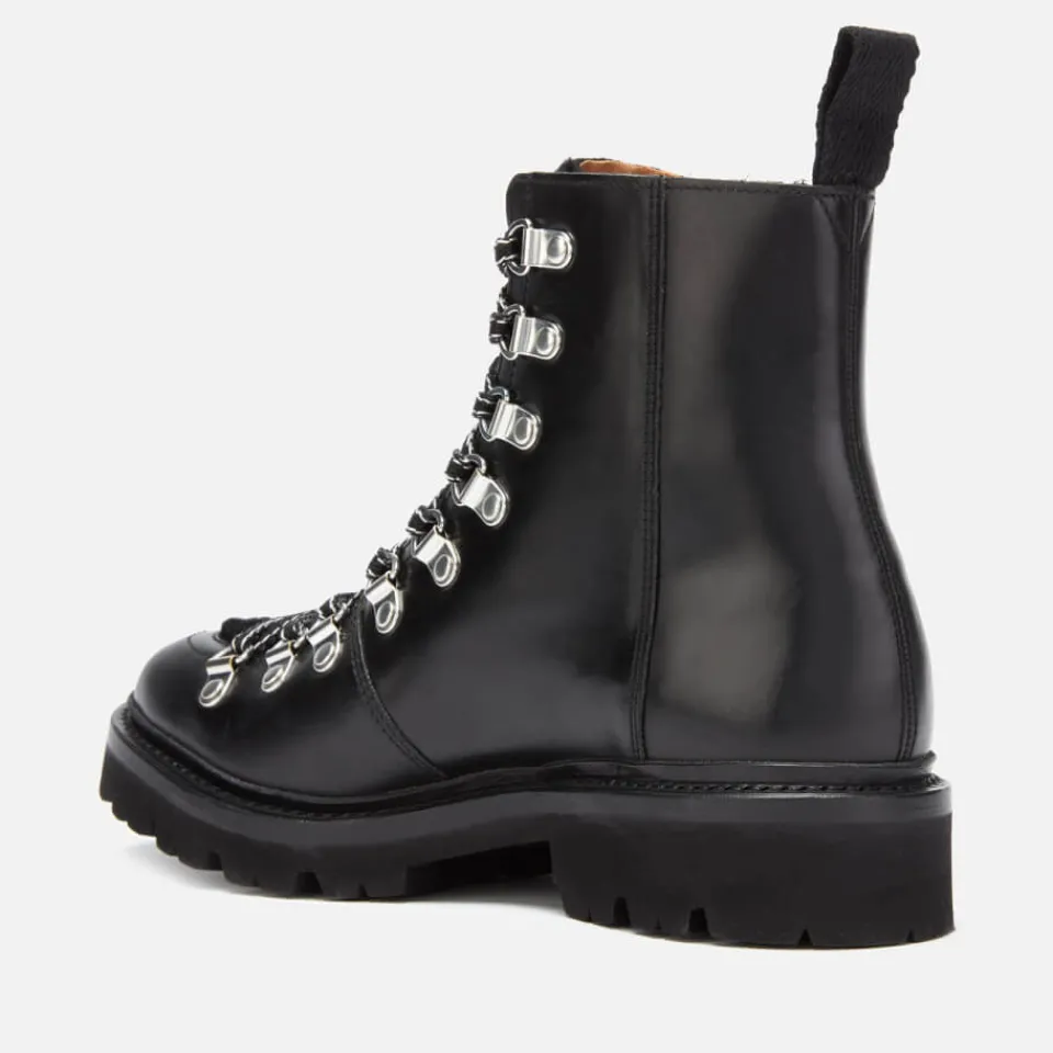 Boots|Dr. Martens Grenson Women's Nanette Leather/Shearling Hiking Style Boots - Black - UK 3