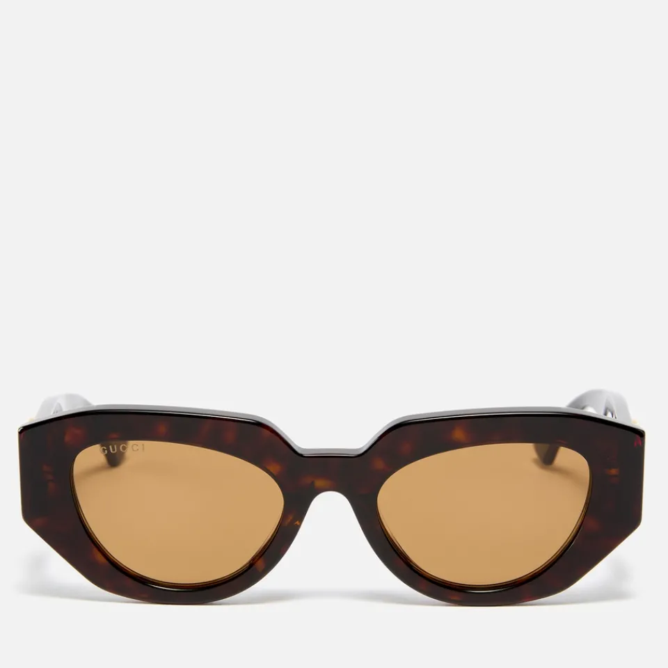 Sunglasses|Sunglasses|Gucci Acetate Geometrical-Frame Sunglasses
