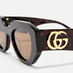 Sunglasses|Sunglasses|Gucci Acetate Geometrical-Frame Sunglasses