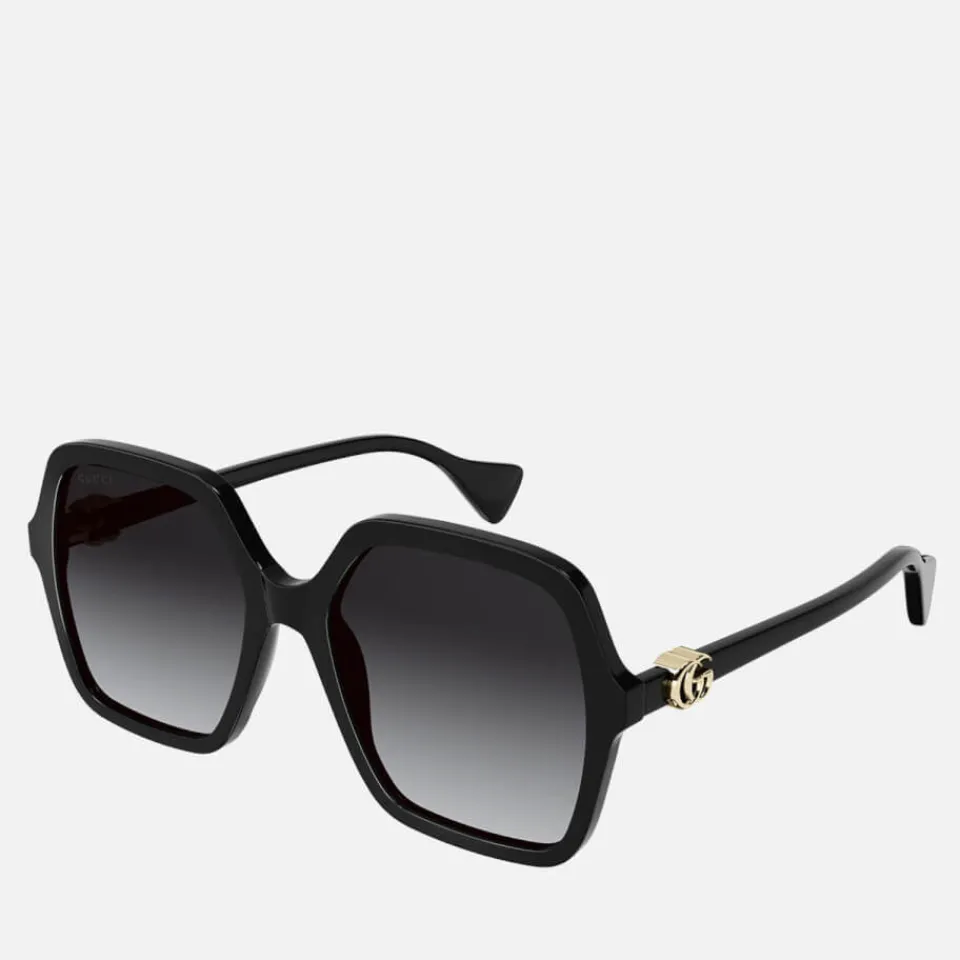 Sunglasses|Sunglasses|HAY Gucci Acetate Oversized Square-Frame Sunglasses