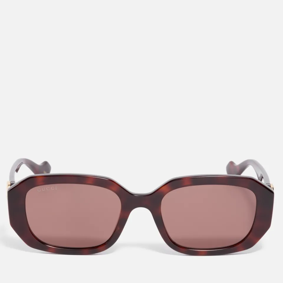 Sunglasses|Sunglasses|Gucci Acetate Rectangular-Frame Sunglasses