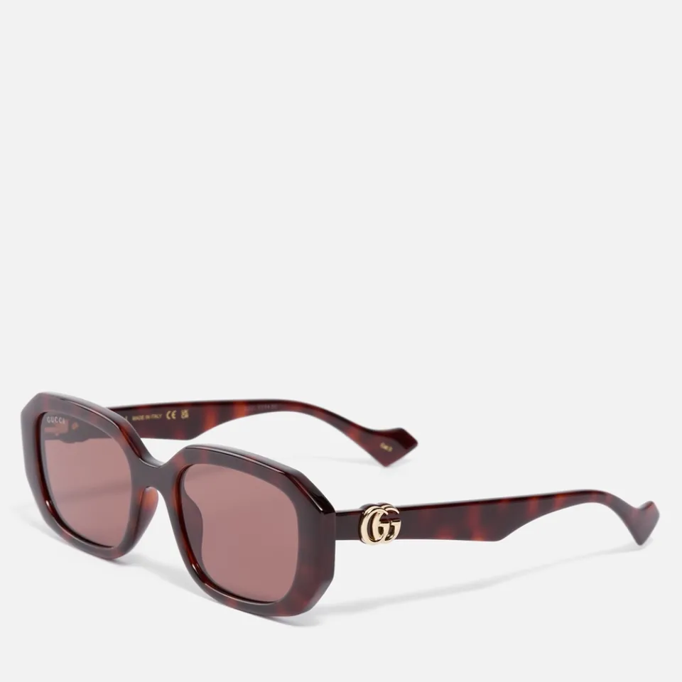Sunglasses|Sunglasses|Gucci Acetate Rectangular-Frame Sunglasses