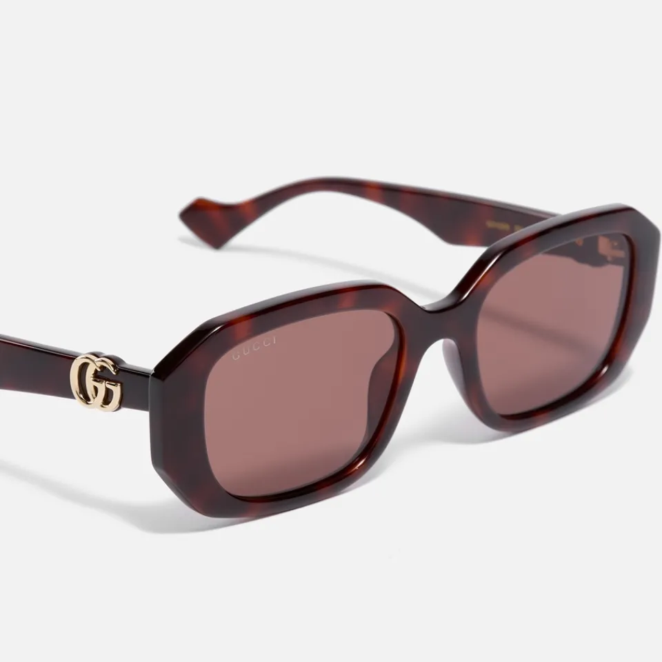 Sunglasses|Sunglasses|Gucci Acetate Rectangular-Frame Sunglasses