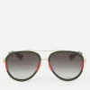 Sunglasses|Sunglasses|Dr. Martens Gucci Metal Aviator-Style Sunglasses