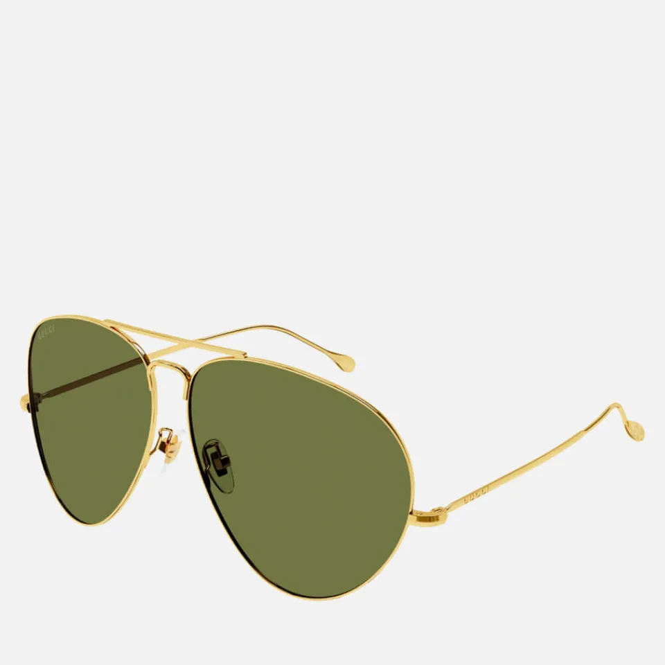 Sunglasses|Sunglasses|Dr. Martens Gucci Metal Aviator-Style Sunglasses