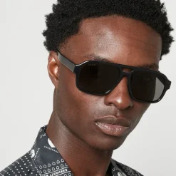 Sunglasses|Sunglasses|Birkenstock Gucci Minimal Logo Acetate Aviator Sunglasses