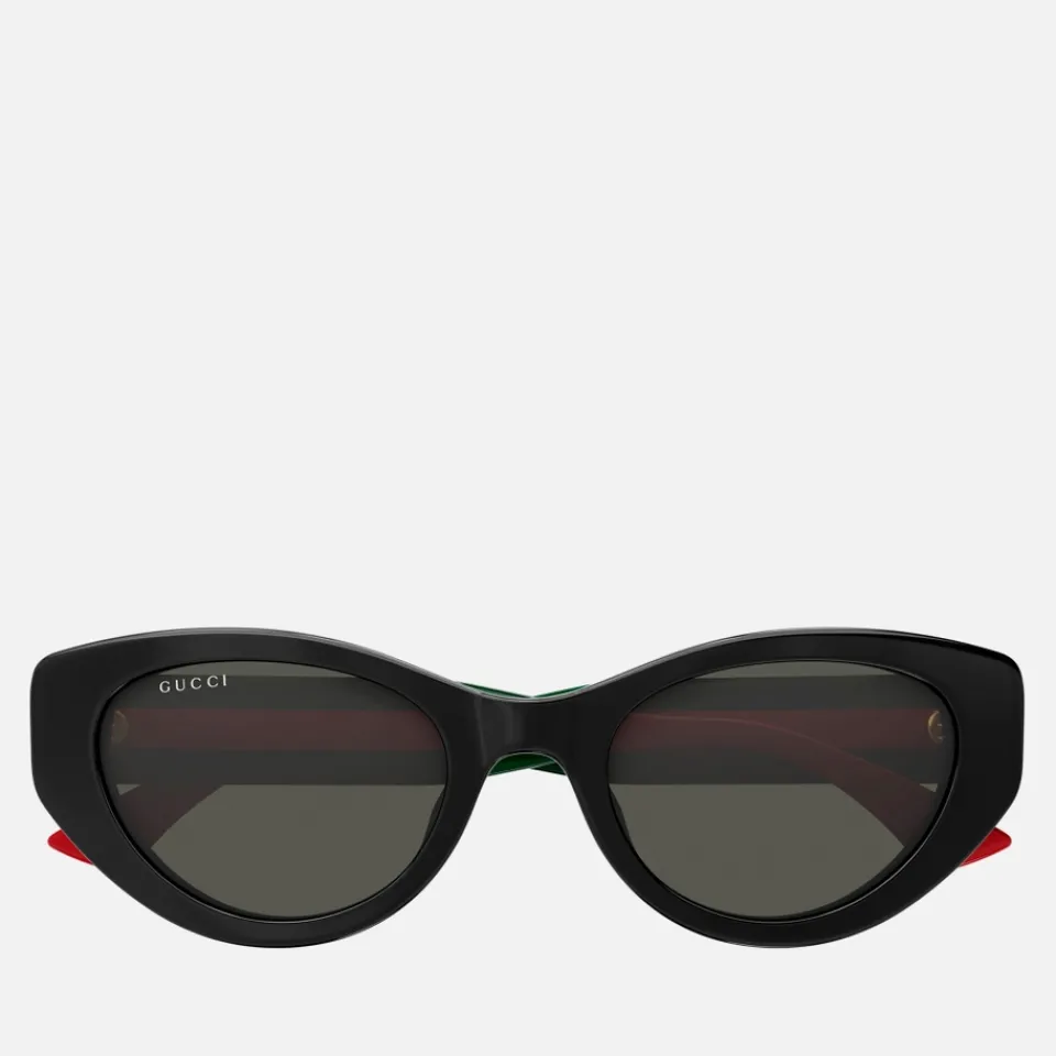 Sunglasses|Sunglasses|Dr. Martens Gucci Web Recycled Acetate Cat-Eye Sunglasses
