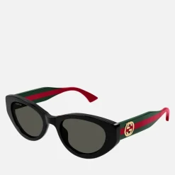 Sunglasses|Sunglasses|Dr. Martens Gucci Web Recycled Acetate Cat-Eye Sunglasses
