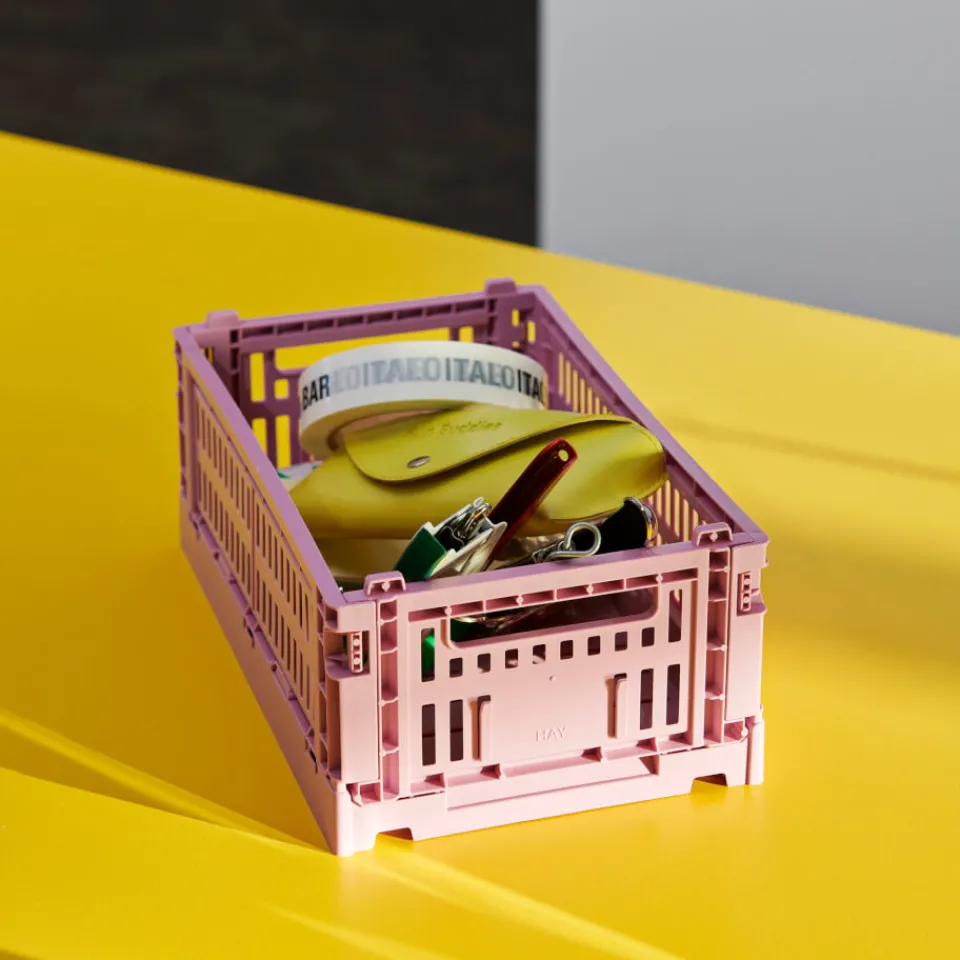 Home Storage|HAY Colour Crate - Dusty Rose - S