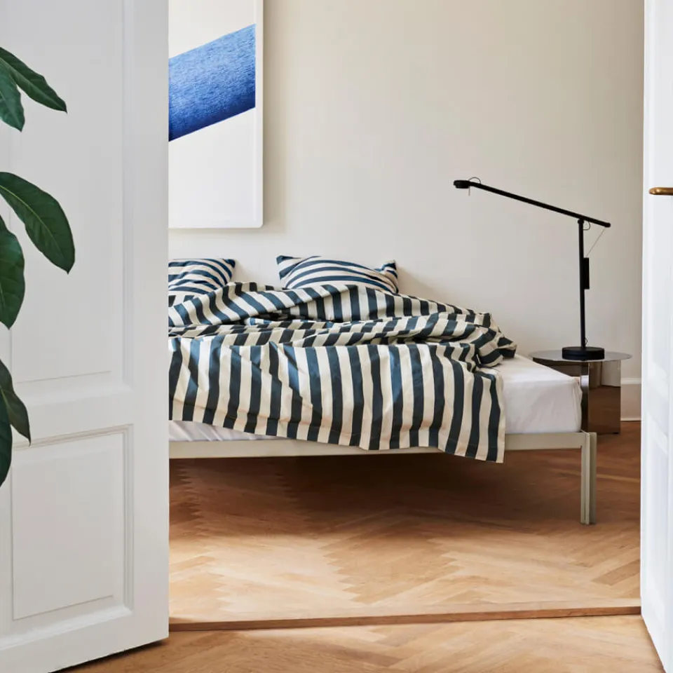 Bedroom|Home Textiles|HAY Été Duvet Cover - Midnight Blue & Grey