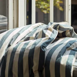 Bedroom|Home Textiles|HAY Été Duvet Cover - Midnight Blue & Grey