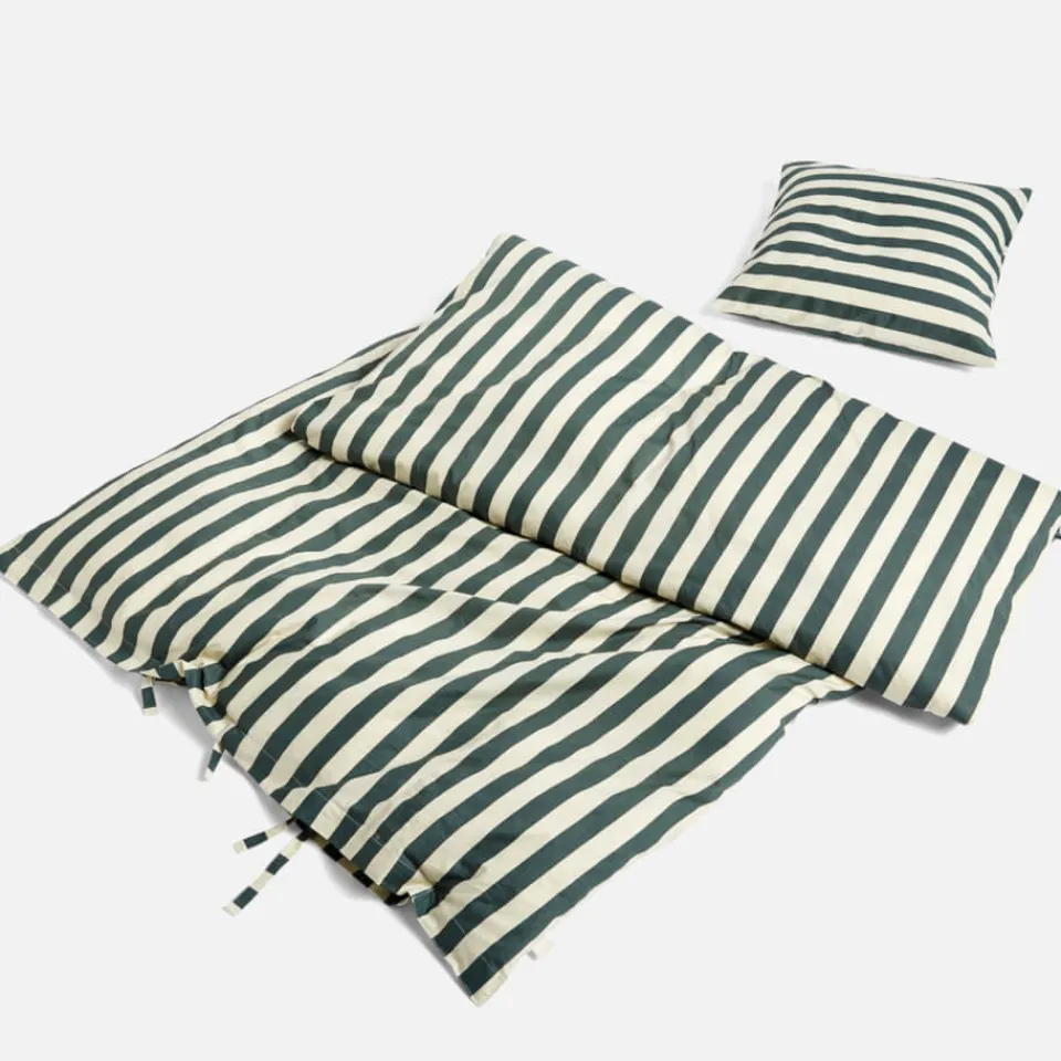Bedroom|Home Textiles|HAY Été Duvet Cover - Midnight Blue & Grey
