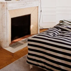 Bedroom|Home Textiles|HAY Été Duvet Cover - Midnight Blue & Grey