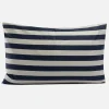 Bedroom|Home Textiles|HAY Été Pillow Case - Midnight Blue & Grey - 75 x 50cm