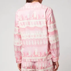 T-Shirts And Tops|Shirts And Blouses|Maison Kitsuné Helmstedt Women's Nomi Shirt - Pink Landscape - XS